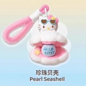 Miniso x Hello Kitty Summer Tan Scented Plush Pendant - Pearl Seashell